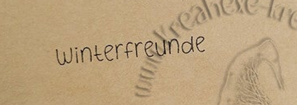 Stempel  " Winterfreunde "