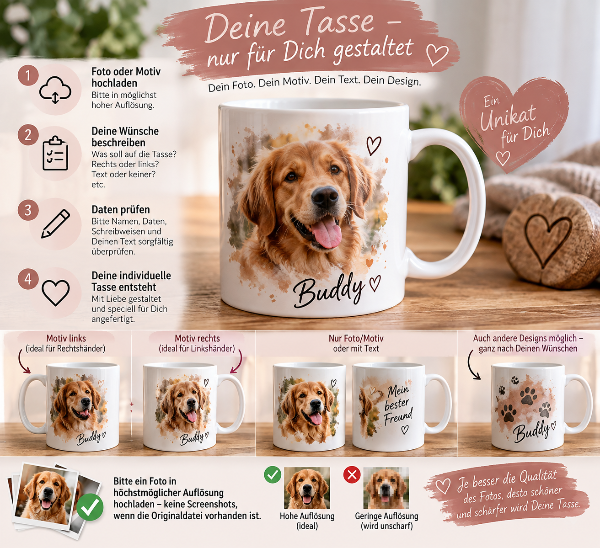 Keramiktasse "Deine Tasse – nur für Dich gestaltet"