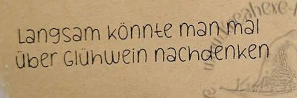 Stempelgummi  " Langsam könnte man ... "
