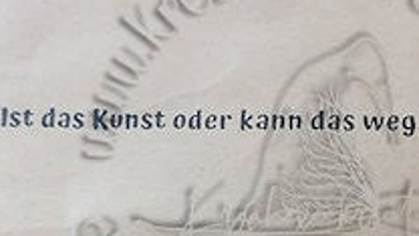 Stempelgummi  " Ist das Kunst... "