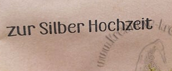 Stempel  "zur Silber Hochzeit"