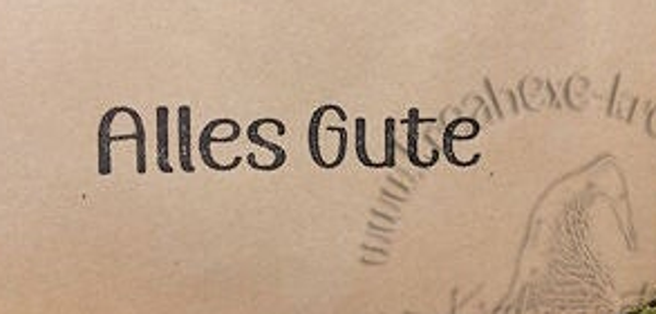 Stempel  "Alles Gute"