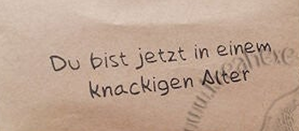 Stempel  "Du bist jetzt..."