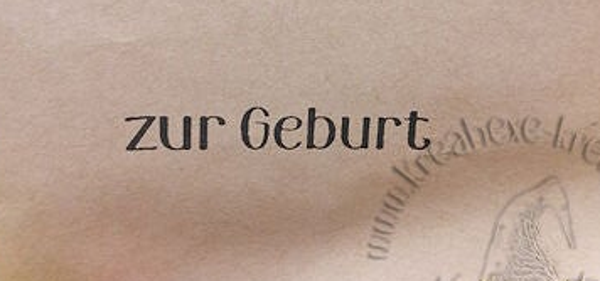 Stempel  "zur Geburt"