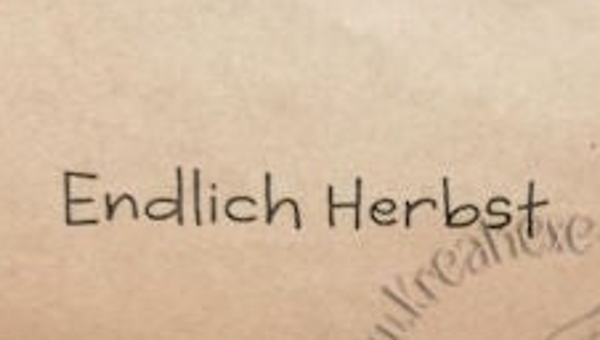 Stempelgummi  "Endlich Herbst "