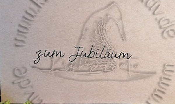 Stempel  "zum Jubiläum"