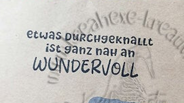 Stempelgummi  " etwas durchgeknallt... "