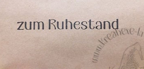Stempel  "zum Ruhestand"