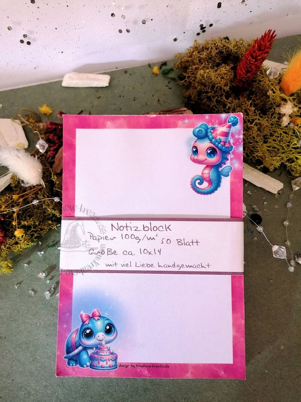 Notizblock  "Pink Birthday"
