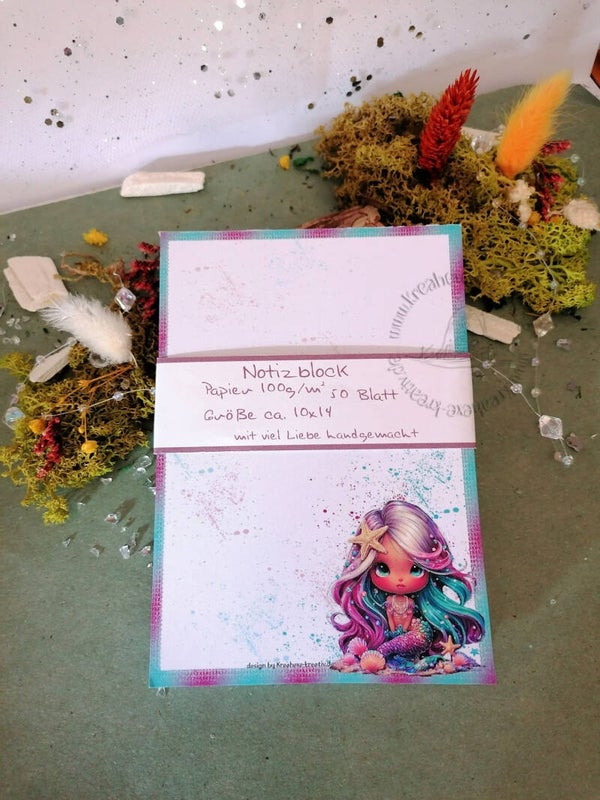 Notizblock  "Mermaid Silly"