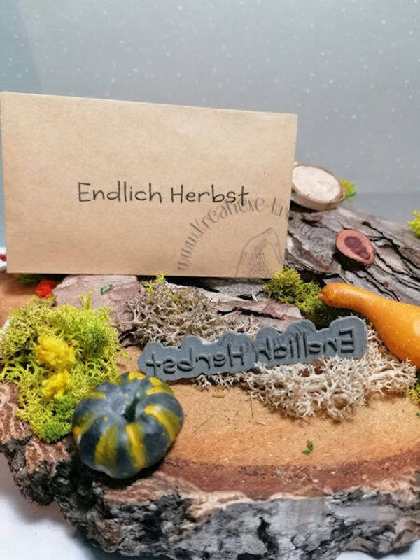 Stempelgummi  "Endlich Herbst "