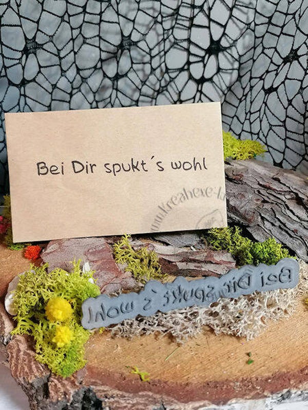 Stempelgummi  "Bei Dir spukt´s wohl"