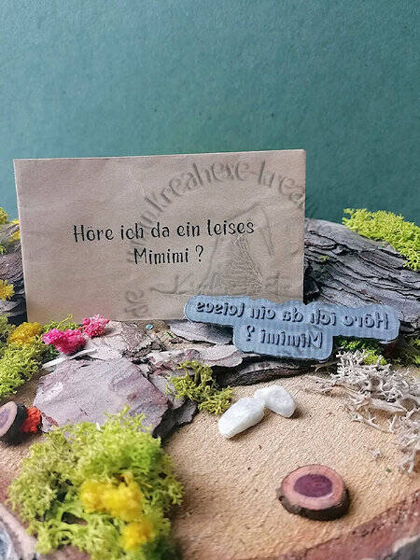Stempelgummi  " Höre ich da ein... "