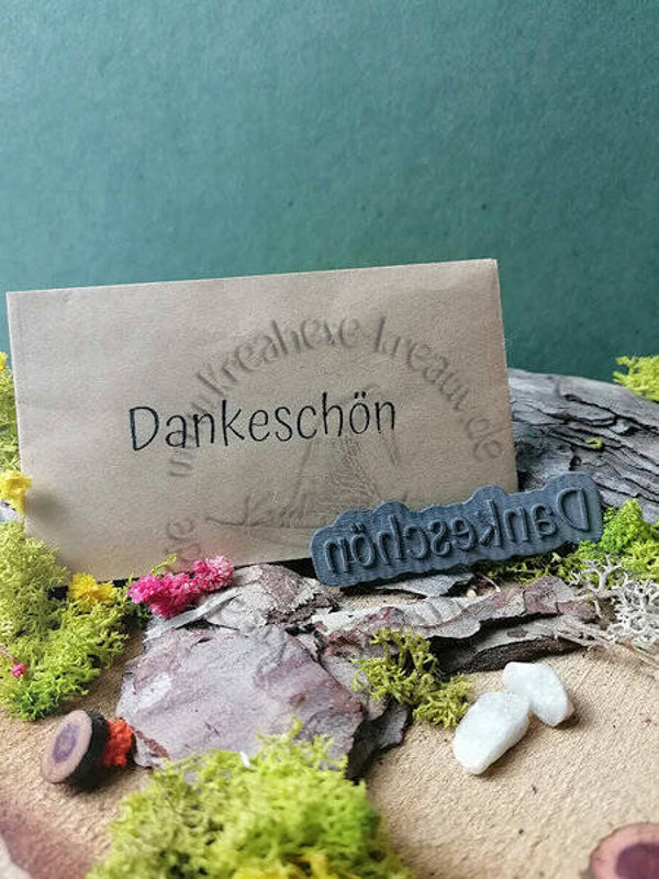 Stempelgummi  " Dankeschön "