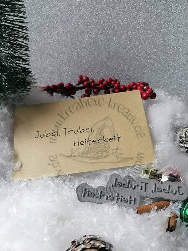 Stempelgummi  " Jubel, Trubel, Heiterkeit "