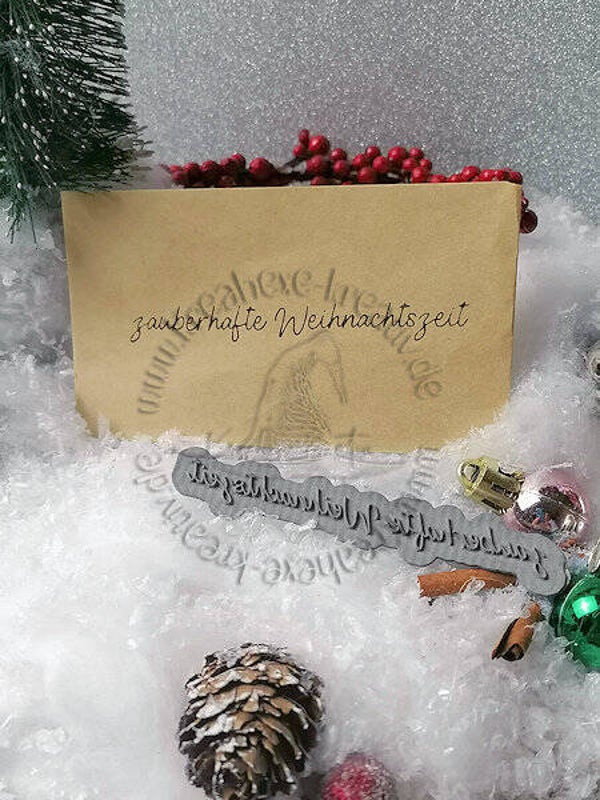 Stempelgummi  " zauberhafte Weihnachtszeit "