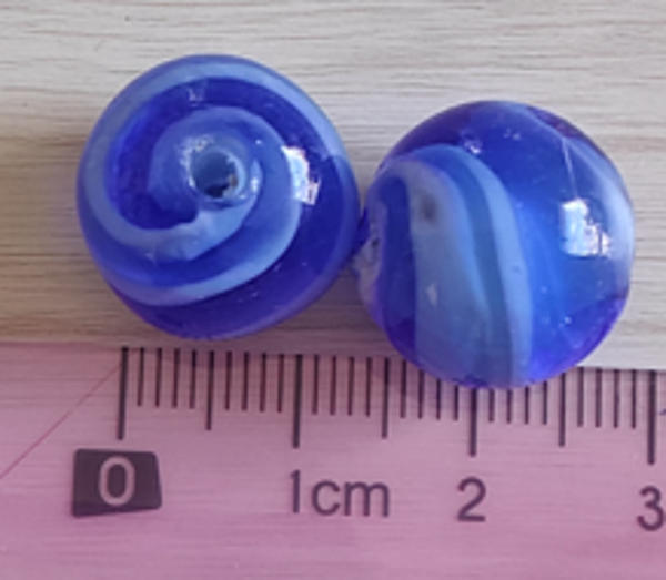 Bleu roi filament blanc