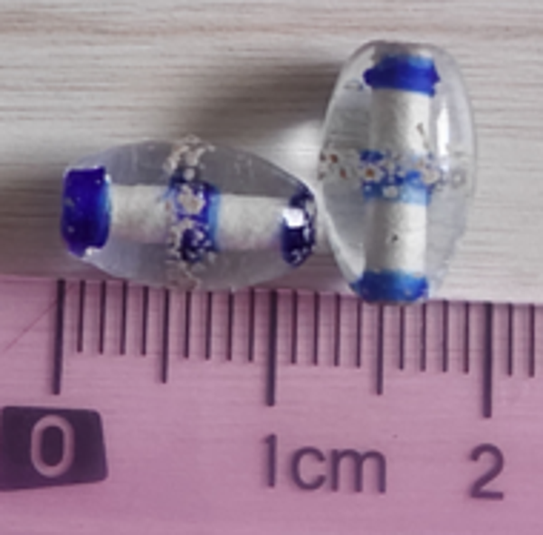 Transparente avec pointe en bleu