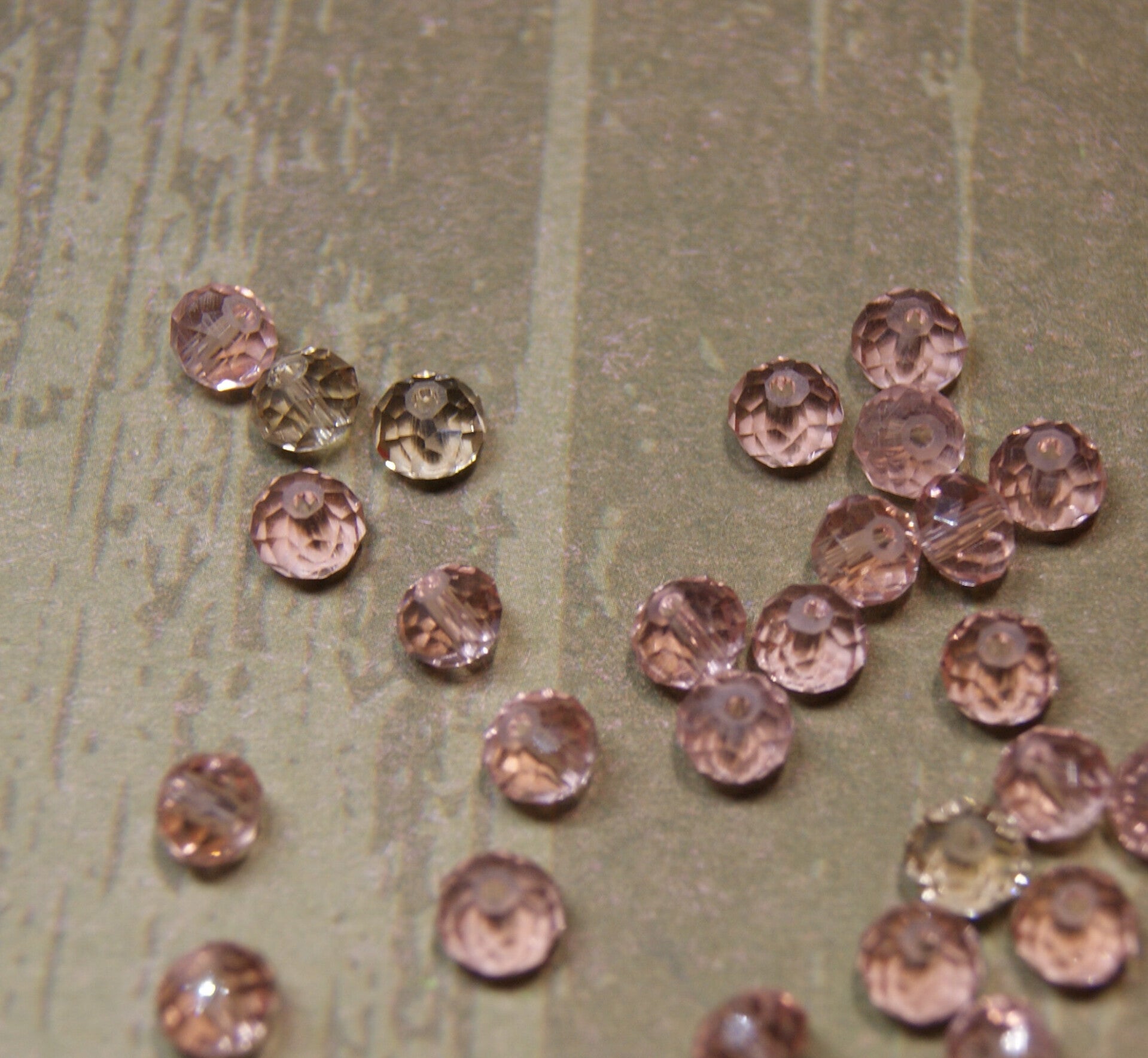 Perle cristal ROSE CLAIR 6x4