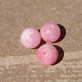 perle jade ROSE PÂLE Ø8