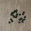 " perle nacrée " VERT FONCÉ Ø 4 mm