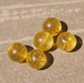 perle tourmaline jaune Ø8