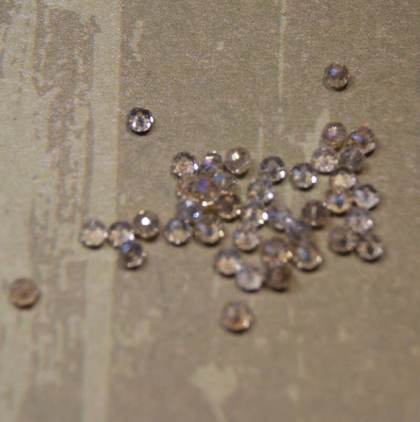 perle cristal GRIS 3,5x4