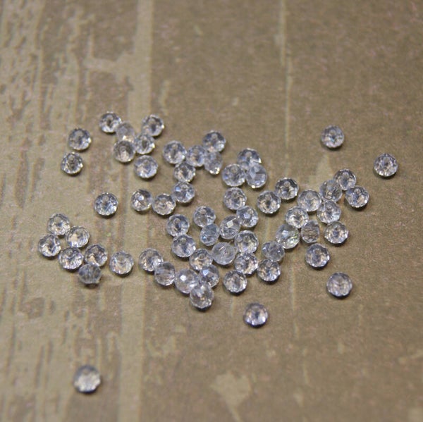 perle cristal BLANC 3,5x4