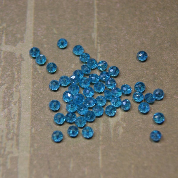 perle cristal TURQUOISE 3,5x4