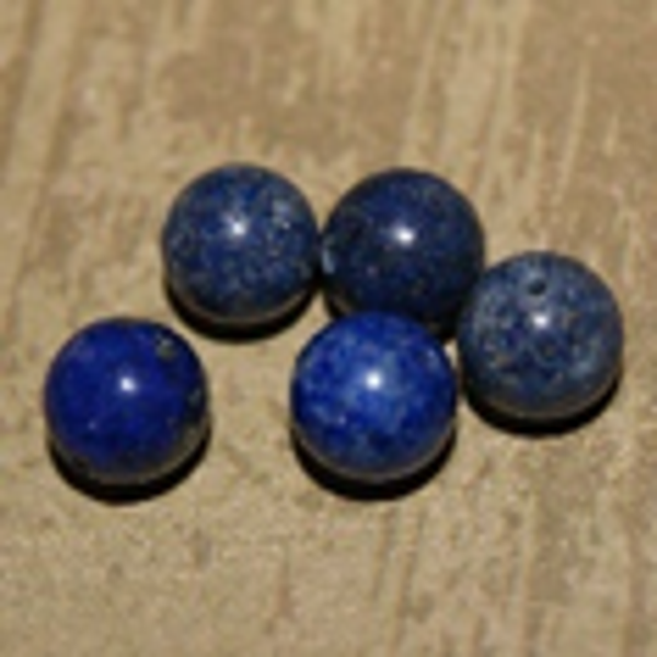 perle lapis lazulli bleu Ø10