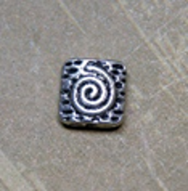 carré spirale  argenté