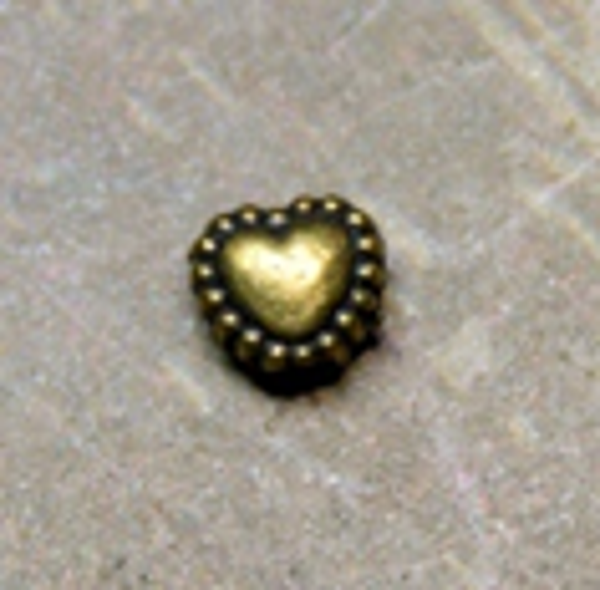 mini cœur bronze