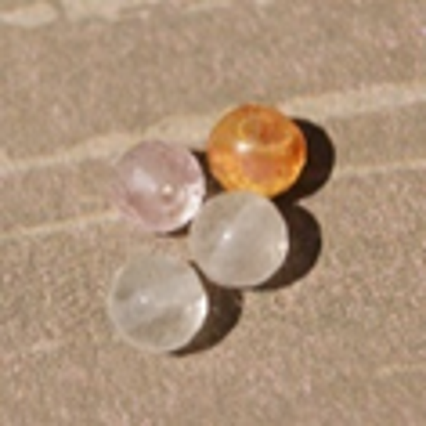 perle tourmaline rose/vert Ø6