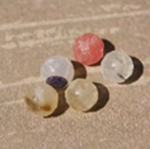 perle tourmaline rose/vert Ø8