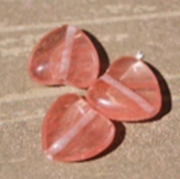 perle tourmaline cœur 14x14
