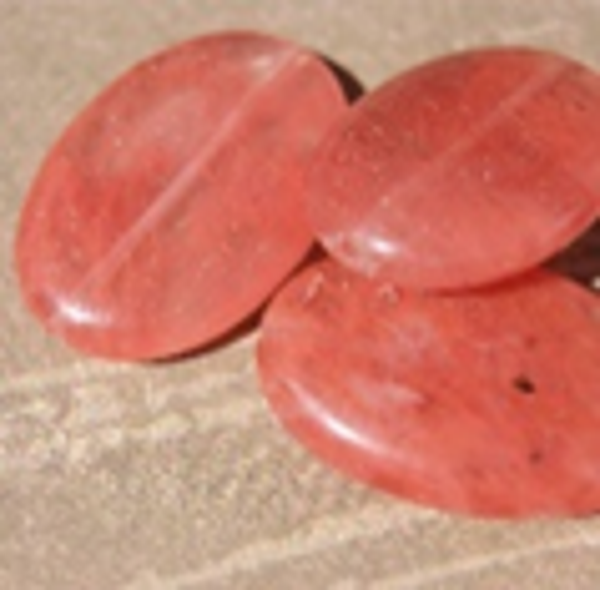 perle tourmaline ovale plat 20x30