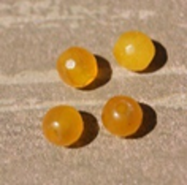 perle topaze jaune Ø6