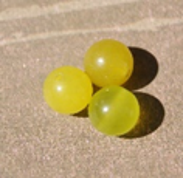 perle péridot jaune/vert