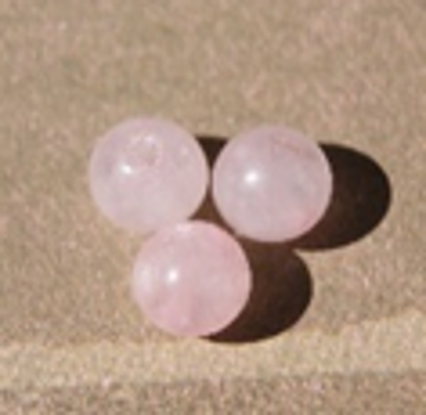 perle quartz  rose Ø8