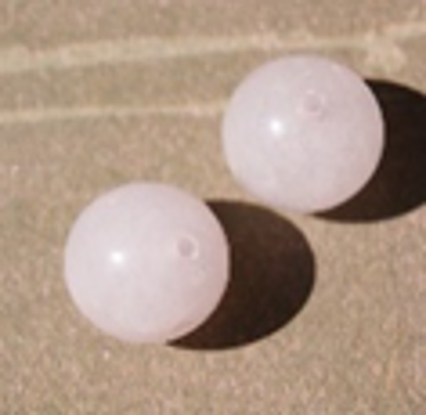 perle quartz  rose Ø12