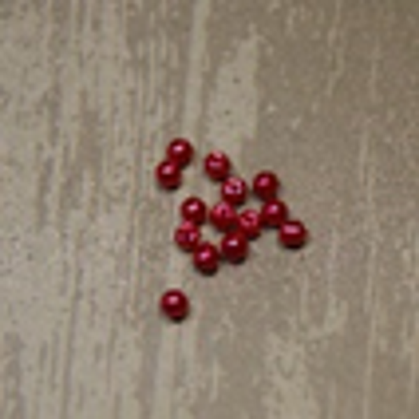 "perle nacrée " FRAMBOISE Ø 4 mm