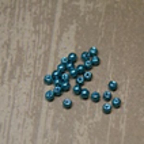 " perle nacrée " BLEU CANARD Ø 4 mm