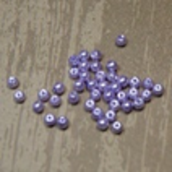 " perle nacrée " MAUVE CLAIR                 Ø 4 mm