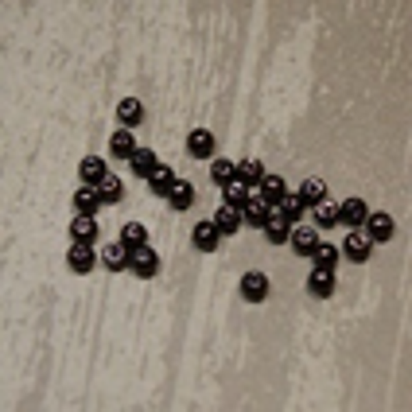 " perle nacrée "  MARRON FONCÉ Ø 4 mm