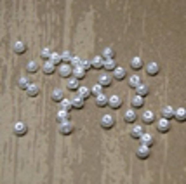 " perle nacrée " BLANC Ø 4 mm