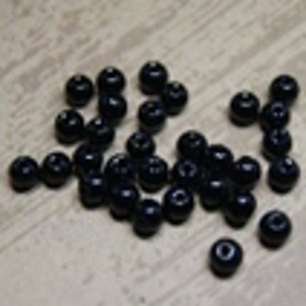 " perle nacrée " NOIR Ø 6 mm