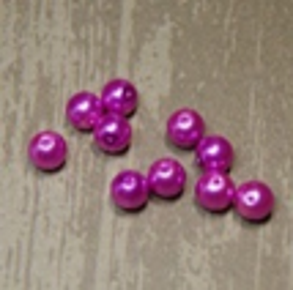 " perle nacrée " FUSHIA Ø 8 mm