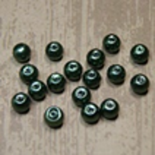 " perle nacrée " VERT FONCÉ Ø 8 mm