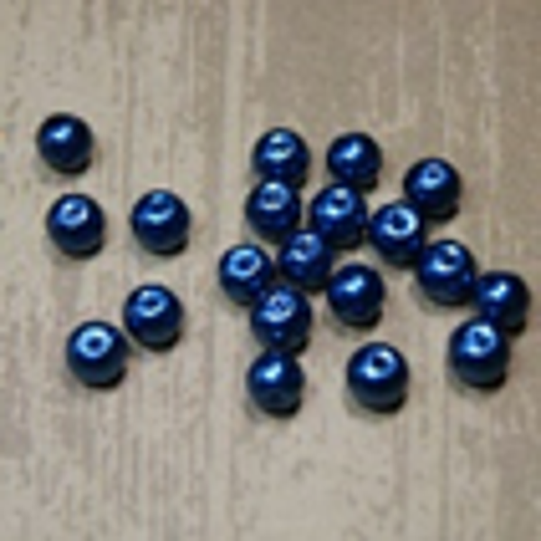 " perle nacrée " BLEU FONCÉ Ø 8 mm