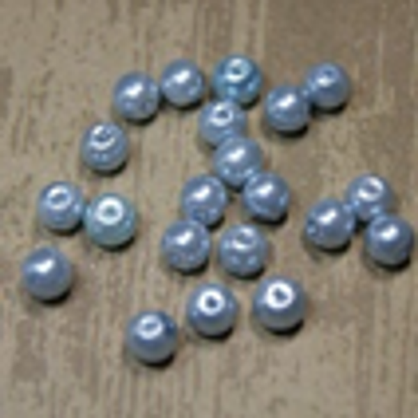" perle nacrée " BLEU PÂLE Ø 8 mm